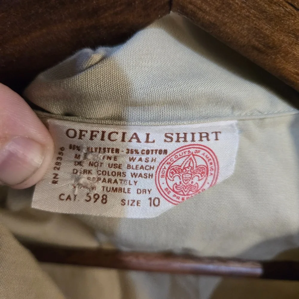 Boy Scouts of America Uniform Cargo Pants Olive Green Cargo Size 10/ 25 & shirt